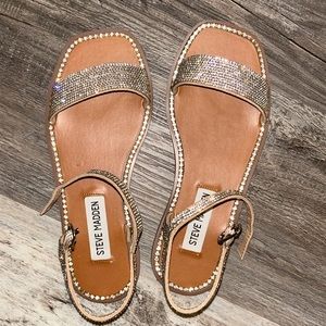 Steve Madden bedazzled sandals unworn